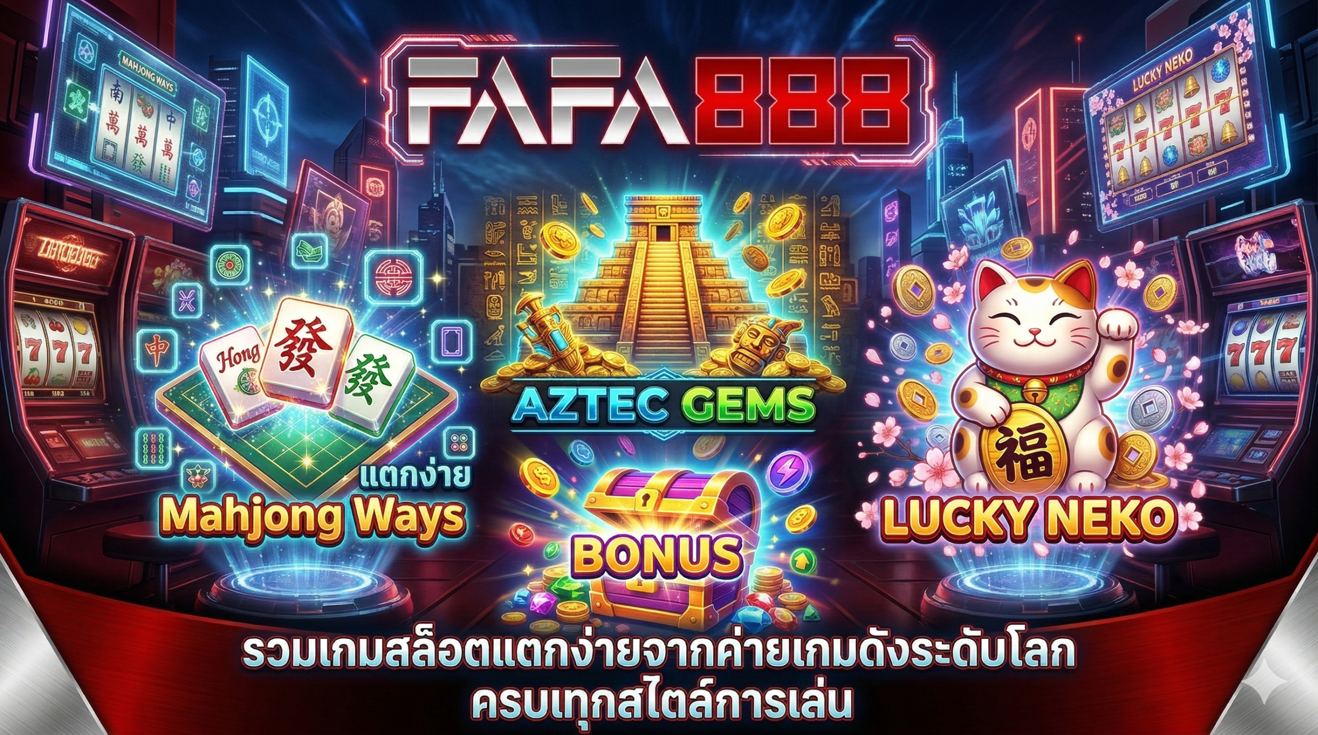 FAFA888-รวมเกมสล็อตแตกง่ายจากค่ายเกมดังระดับโลก ครบทุกสไตล์การเล่น